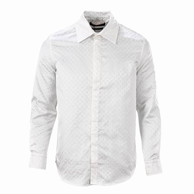 Louis Vuitton Lv full print jacquard long sleeve shirt Authentic 17131 purchased