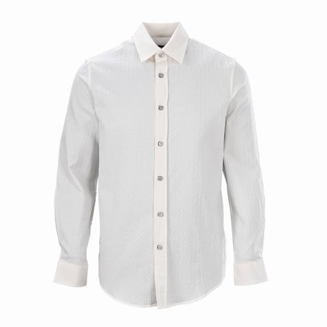 Louis Vuitton Lv vertical striped blended cotton long-sleeved shirt Authentic 10