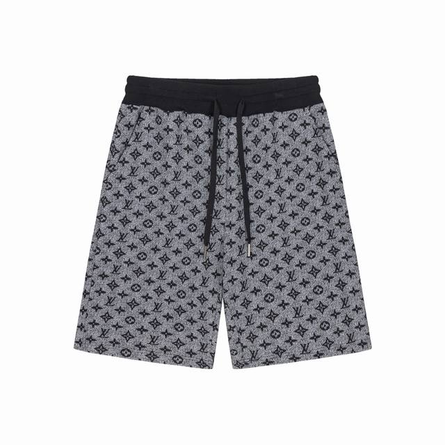 Lv New summer style custom terry fabric all-over jacquard letter logo unisex cas