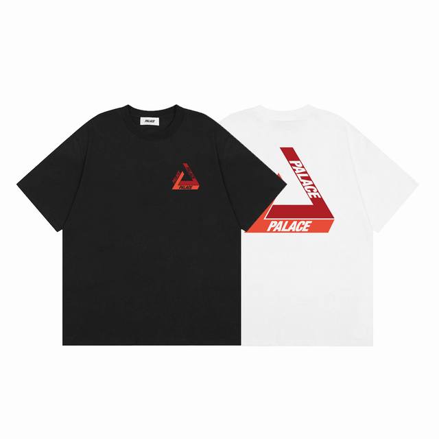 Palace Simple missing triangle red logo limited summer new short sleeve Color: W