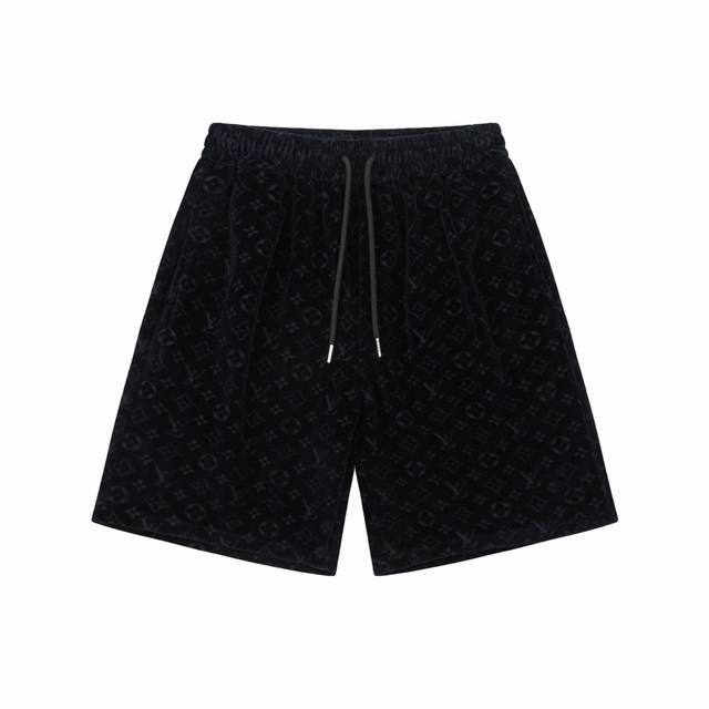 Lv Summer's newest 3D burnout woven fabric, unisex casual shorts, cropped pants