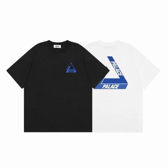 Palace Simple triangle blue logo limited summer new short-sleeved Color: White B