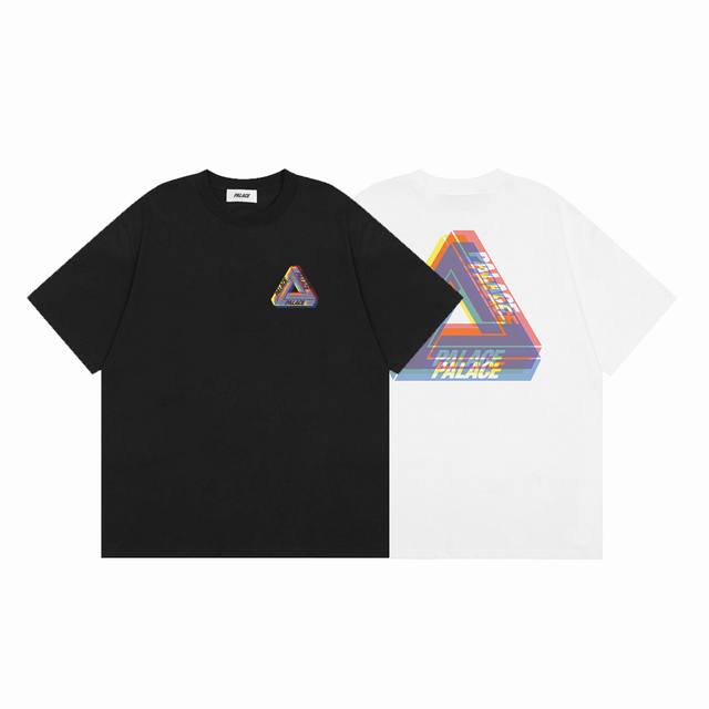Palace 25Ss 3D overlapping phantom triangle Logo limited summer new short sleeve