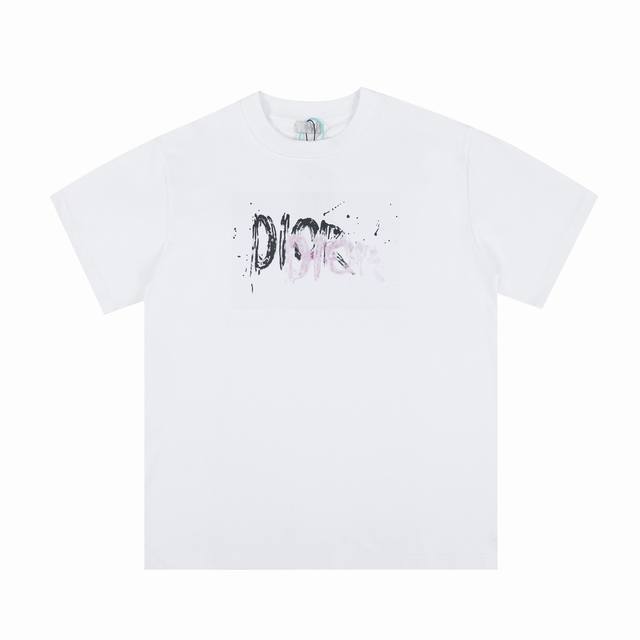 Top version, different from currency Dior's new hand-painted letter print Fabric