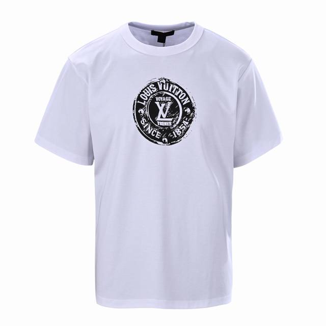 Louis Vuitton Lv stamp rendering short-sleeved T-shirt authentic 7050 purchased