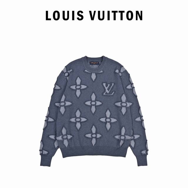Louis Vuitton Fw autumn and winter new knitted round neck long sleeve sweater La