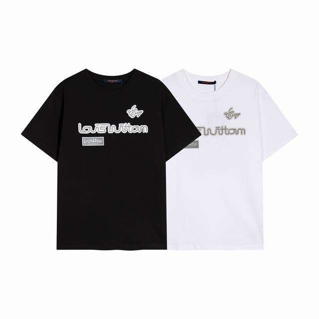 High-quality, exclusive custom-made, round-neck T-shirt with printed letters an