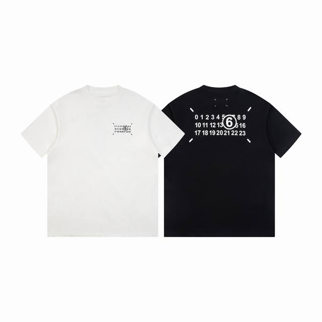 High-quality Maison Margiela short-sleeved T-shirt with digital prints on the fr