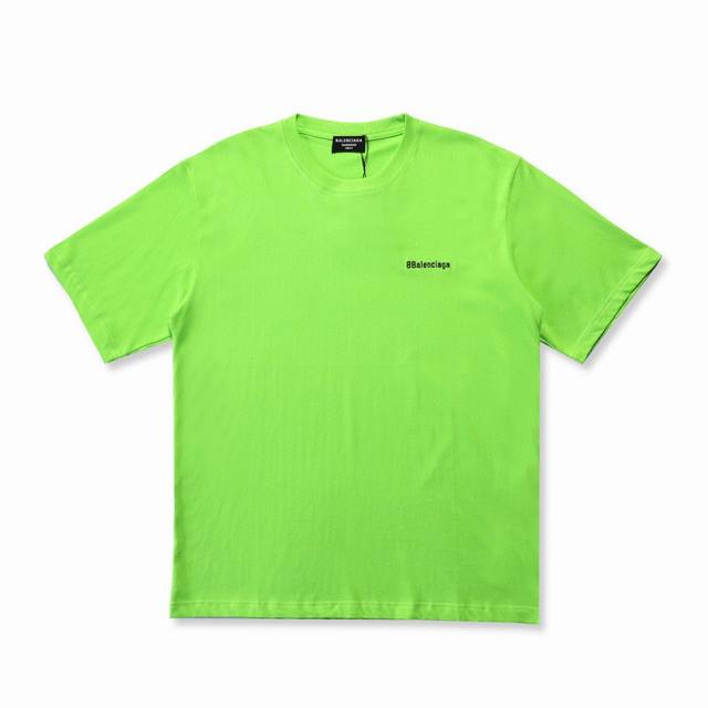 Balenc#Aga Paris Bb small letter embroidered T-shirt DDD. Top-notch embroidery c