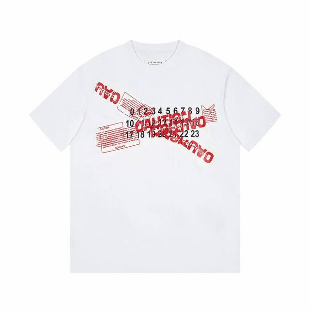 2001# #High-end version Maison Margiela 25 years irregular number tape short-sle