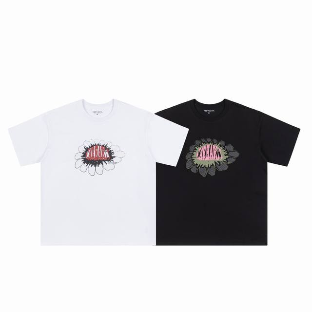 4031# Carhartt Wip Carhartt 24Ss summer new retro style pixel daisy print round