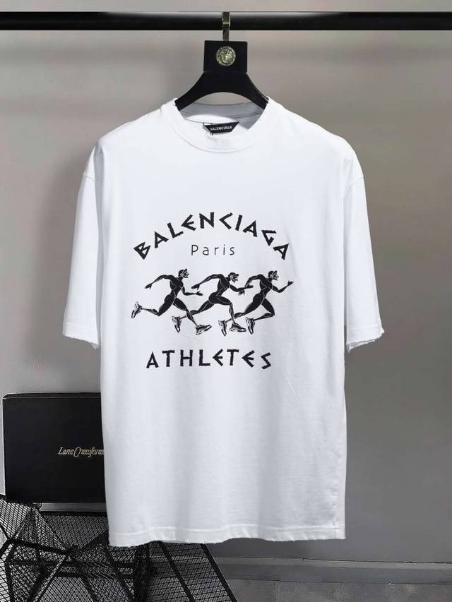Balenc#Aga Paris Marathon running T-shirt DDD. Premium printing technology, orig