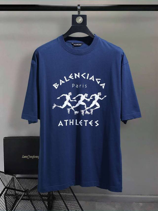 Balenc#Aga Paris Marathon running T-shirt DDD. Top-notch printing technology, or