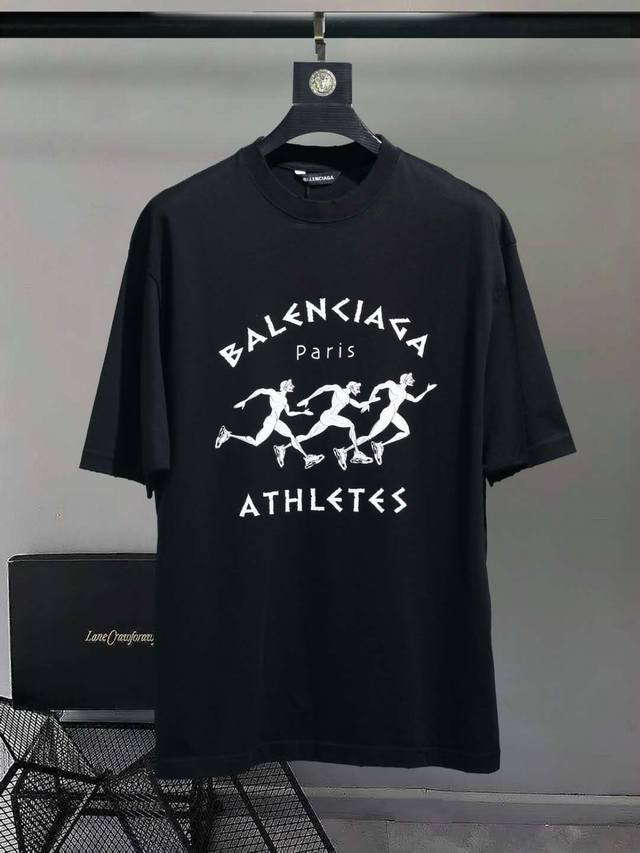 Balenc#Aga Paris Marathon running T-shirt DDD. Premium printing technology, orig