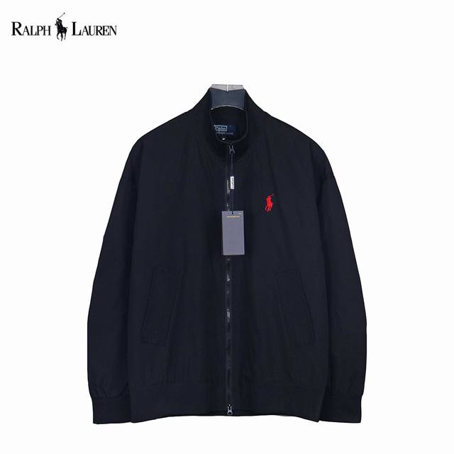 Ralhlauren Ralph Lauren's vintage-inspired, stand-up collar Harrington jacket (D