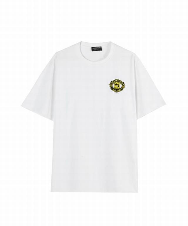 Balenc#Aga Paris micro-logo T-shirt DDD. Top-notch printing technology, original
