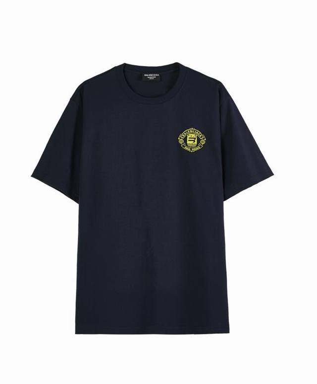 Balenc#Aga Paris micro-logo T-shirt DDD. Top-notch printing technology, original