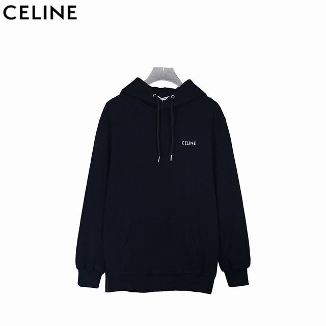 Celine Celine 25Ss Basic Hoodie with Small Letter Print This Ce classic is one o