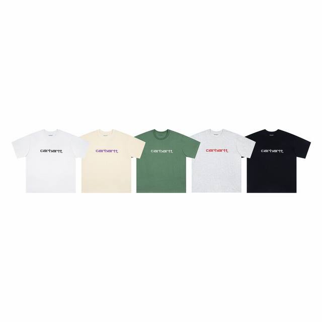 4010# Carhartt Wip Carhartt classic Carhartt Logo letter embroidery short sleeve