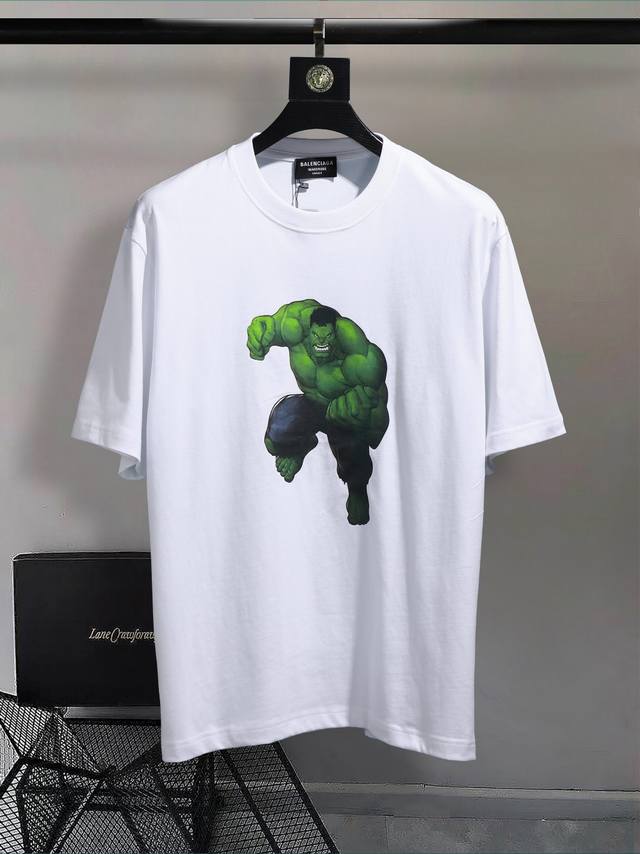 Balenc#Aga Paris Hulk T-shirt DDD. Top-notch printing technology, original devel