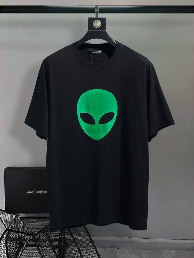 Balenc#Aga Paris Alien T-shirt DDD. Top-notch printing technology, original deve