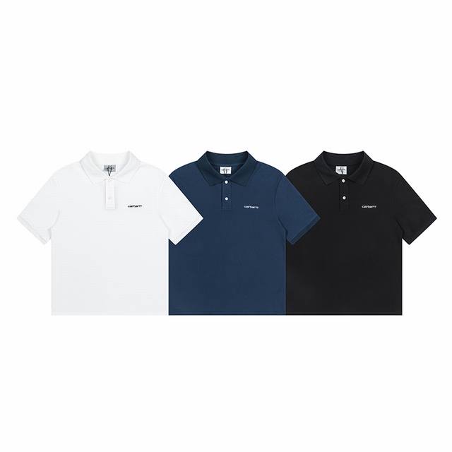 4004# Carhartt Wip Carhartt summer classic embroidered hem slit short sleeve pol