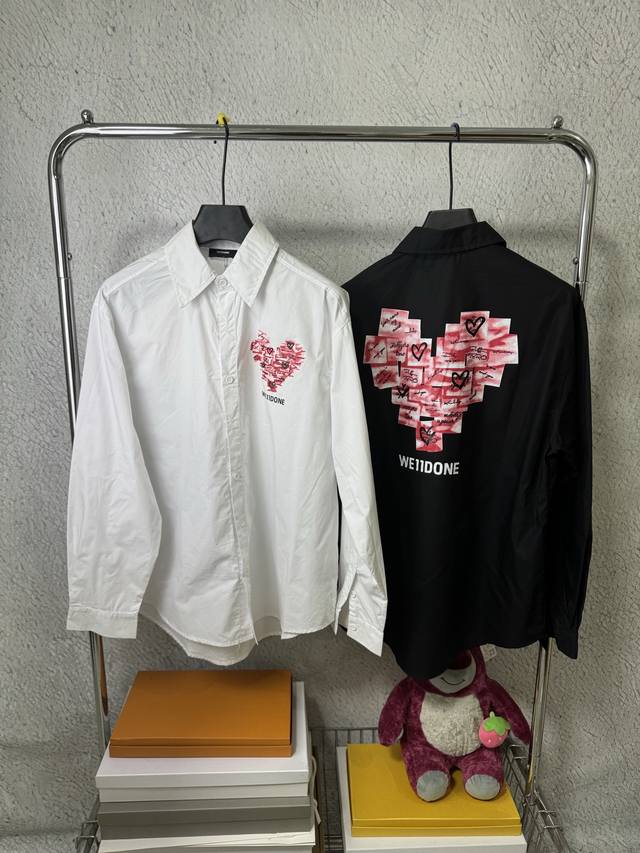 3033# We11Done Korean trendy brand Welldone loose large size long sleeve shirt L