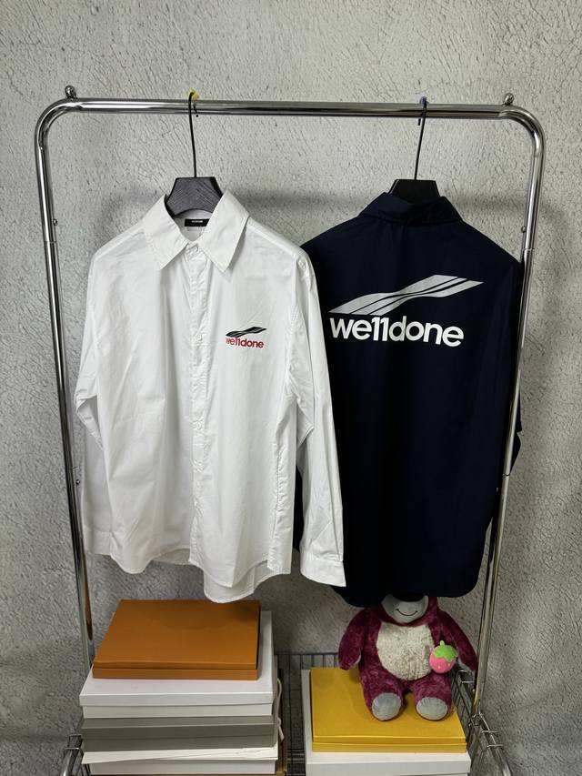 3031# We11Done Korean trendy brand Welldone loose large size long sleeve shirt L