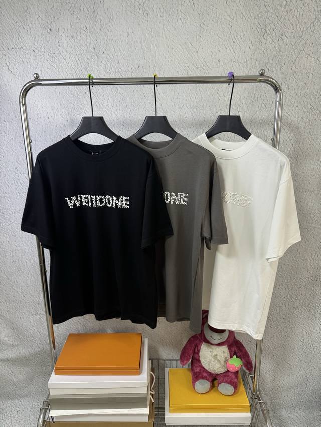 3028# We11Done Korean trendy brand Welldone loose large size short-sleeved T-shi