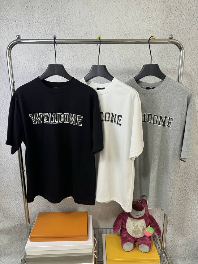 3027# We11Done Korean trendy brand Welldone loose large size short-sleeved T-shi