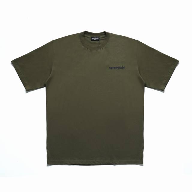 Balenc#Aga tape-masked letter T-shirt DDD. Top-notch tattoo printing technology,