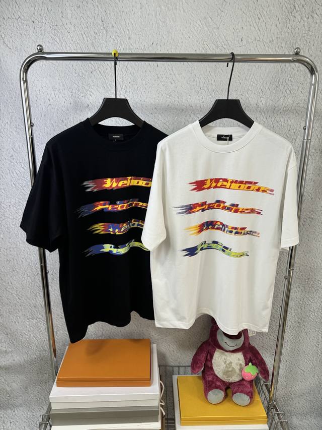 3026# We11Done Korean trendy brand Welldone loose large size short-sleeved T-shi