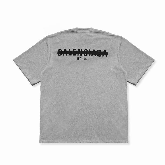 Balenc#Aga tape-masked letter T-shirt DDD. Top-notch tattoo printing technology,