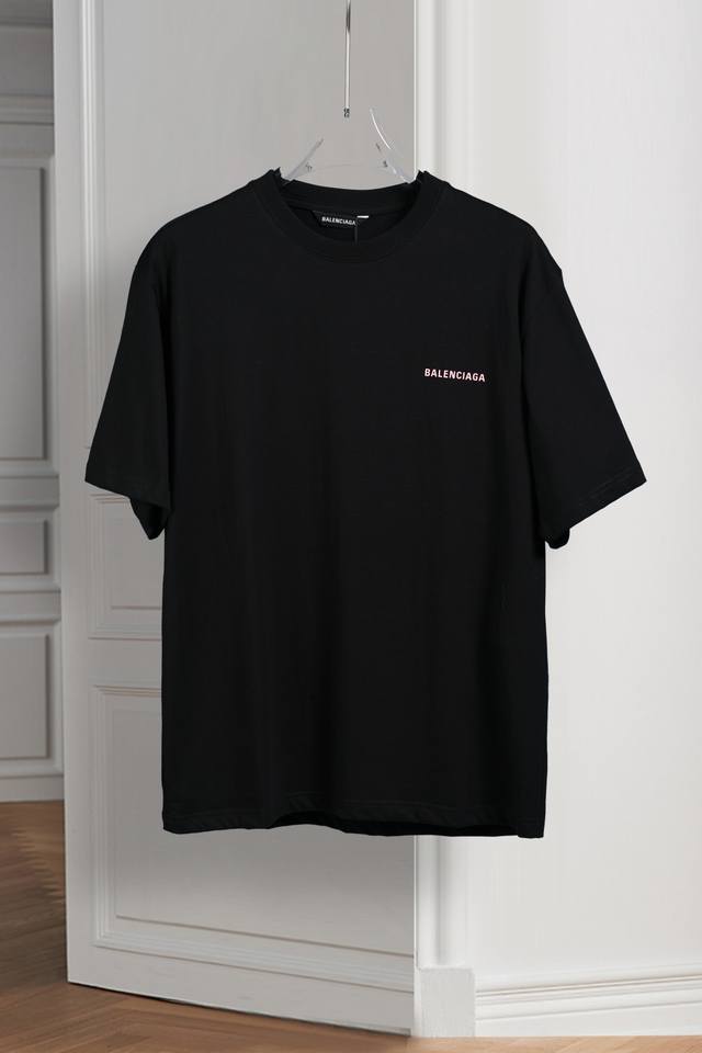 Balenc#Aga Paris' new front and back monogrammed T-shirt (DDD). Made with premiu