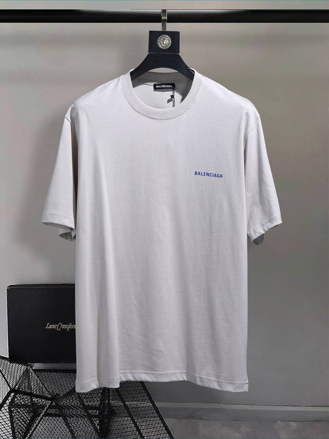 Balenc#Aga Paris' new front and back monogrammed T-shirt (DDD). Made with premiu