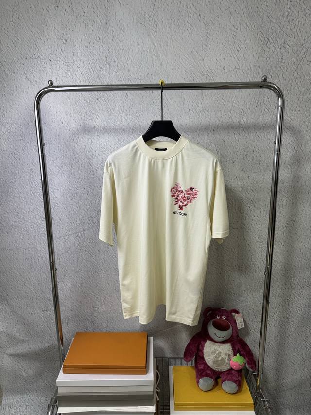 3018# We11Done Korean trendy brand Welldone loose large size short-sleeved T-shi