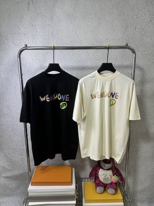 3016# We11Done Korean trendy brand Welldone loose large size short-sleeved T-shi