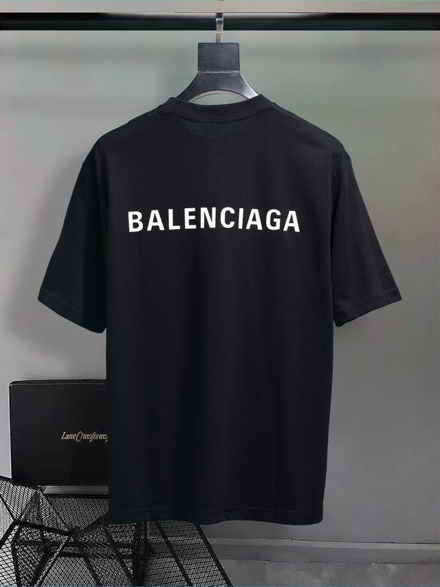Balenc#Aga Paris' new front and back monogrammed T-shirt (DDD). Made with premiu