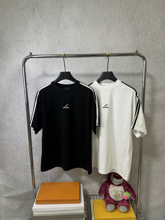 3013# We11Done Korean trendy brand Welldone loose large size short-sleeved T-shi