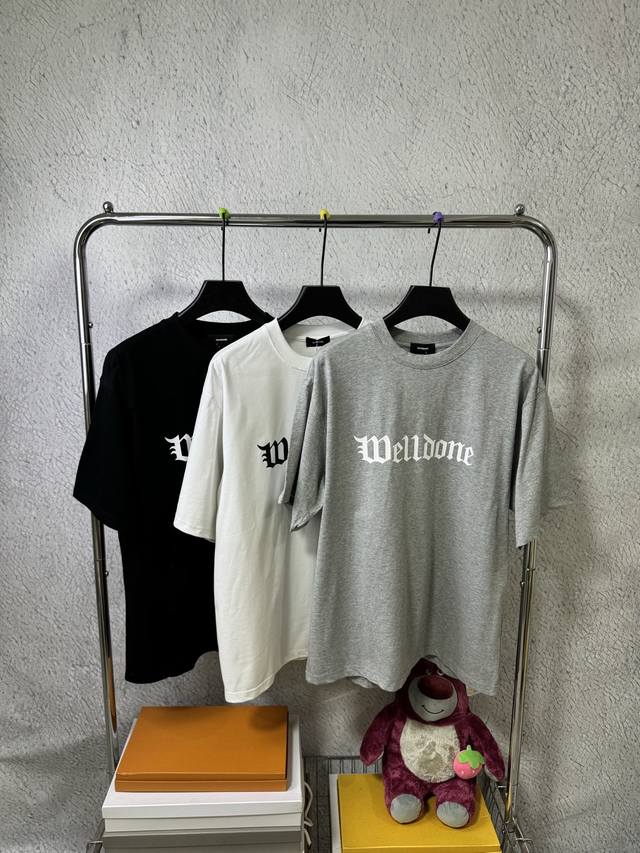 3012# We11Done Korean trendy brand Welldone loose large size short-sleeved T-shi
