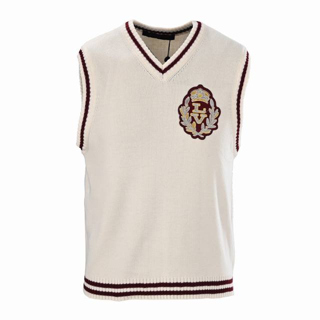 Louis Vuitton Lv logo sheep wool knit vest Authentic 10800 purchased, made of sh