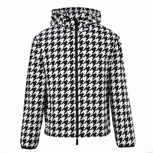 Burberry BBR Houndstooth Hooded Jacket DDD, the same style worn by Donnie Yen an