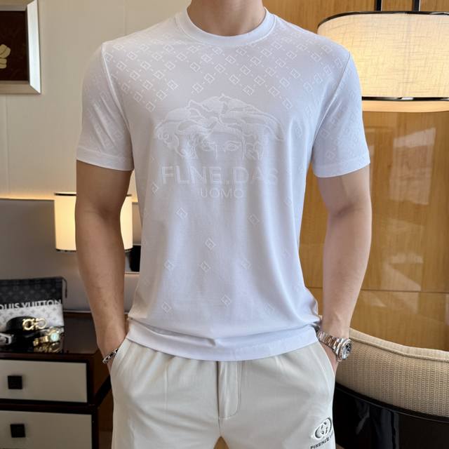 Versace 2025Ss Year of the Snake Spring and Summer boutique short-sleeved T-shir