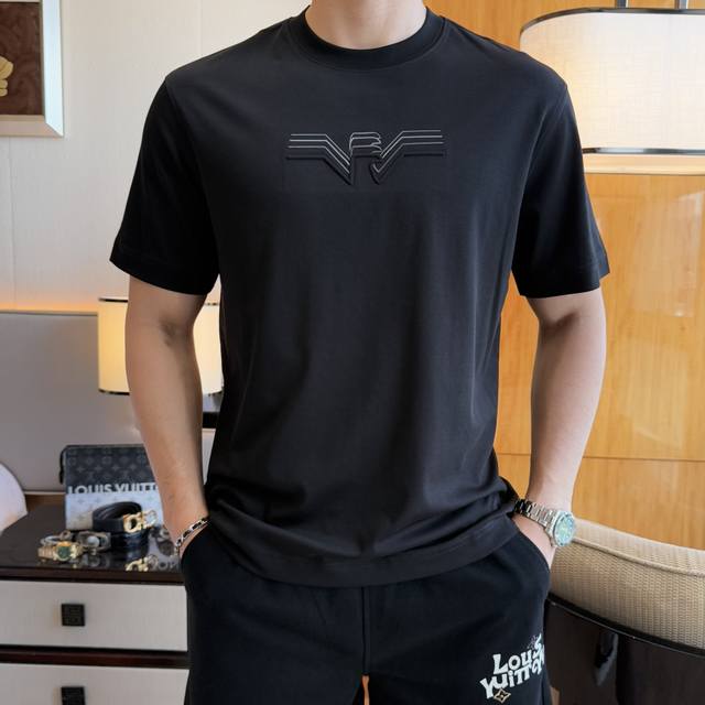 Armani 2025Ss Year of the Snake Spring and Summer boutique short-sleeved T-shirt