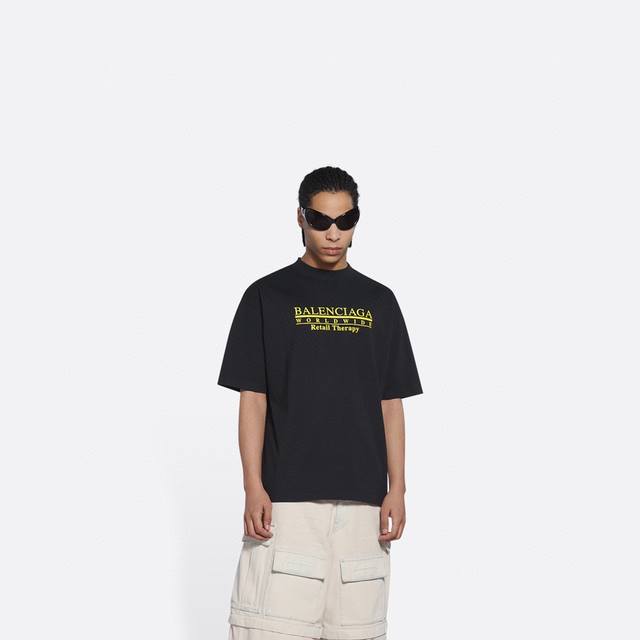Model number: G49-top version! Front printed retail therapy short sleeve #Balenc