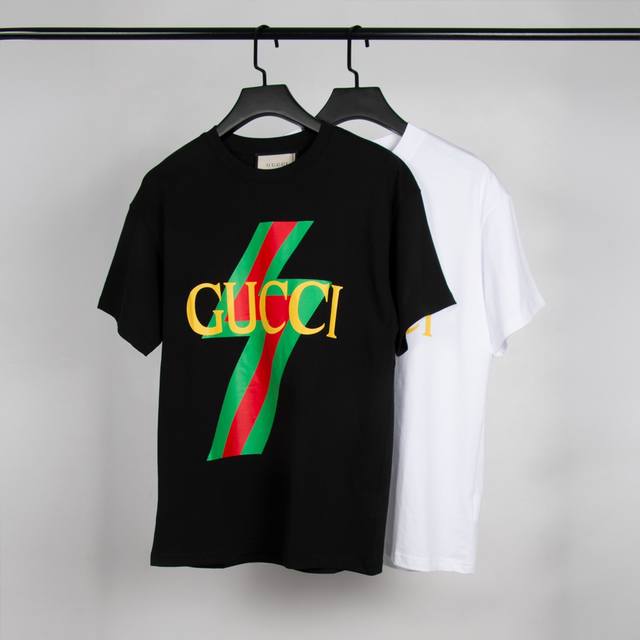 High-end quality, exclusive customization, Gucci new letter logo round neck T-sh