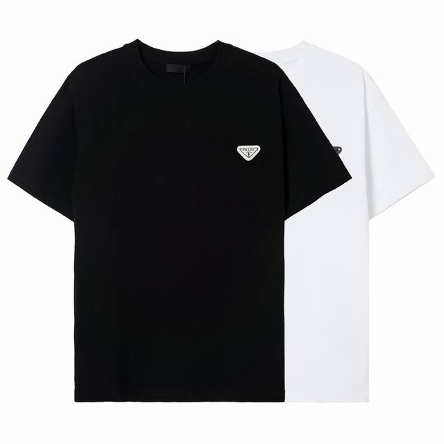High-end quality, exclusive customization, Prada classic triangle logo round nec