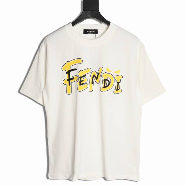 Fendi 25Ss double-letter short-sleeved T-shirt is made from custom 240g 26s ultr