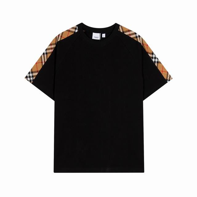 High-end quality, exclusive customization, Burberry plaid shoulder stitching rou