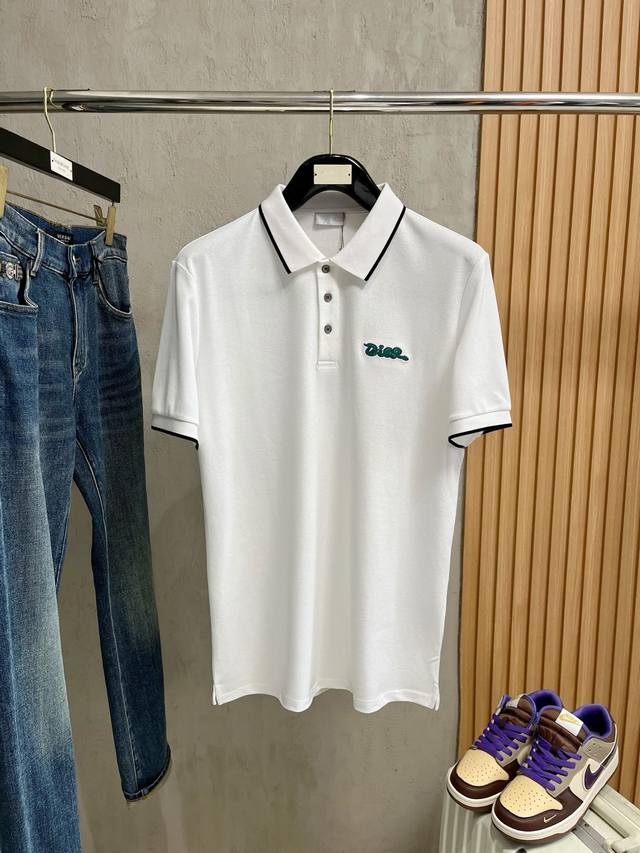 Dior's new Spring/Summer 2025 men's logo short-sleeved polo shirt continues the